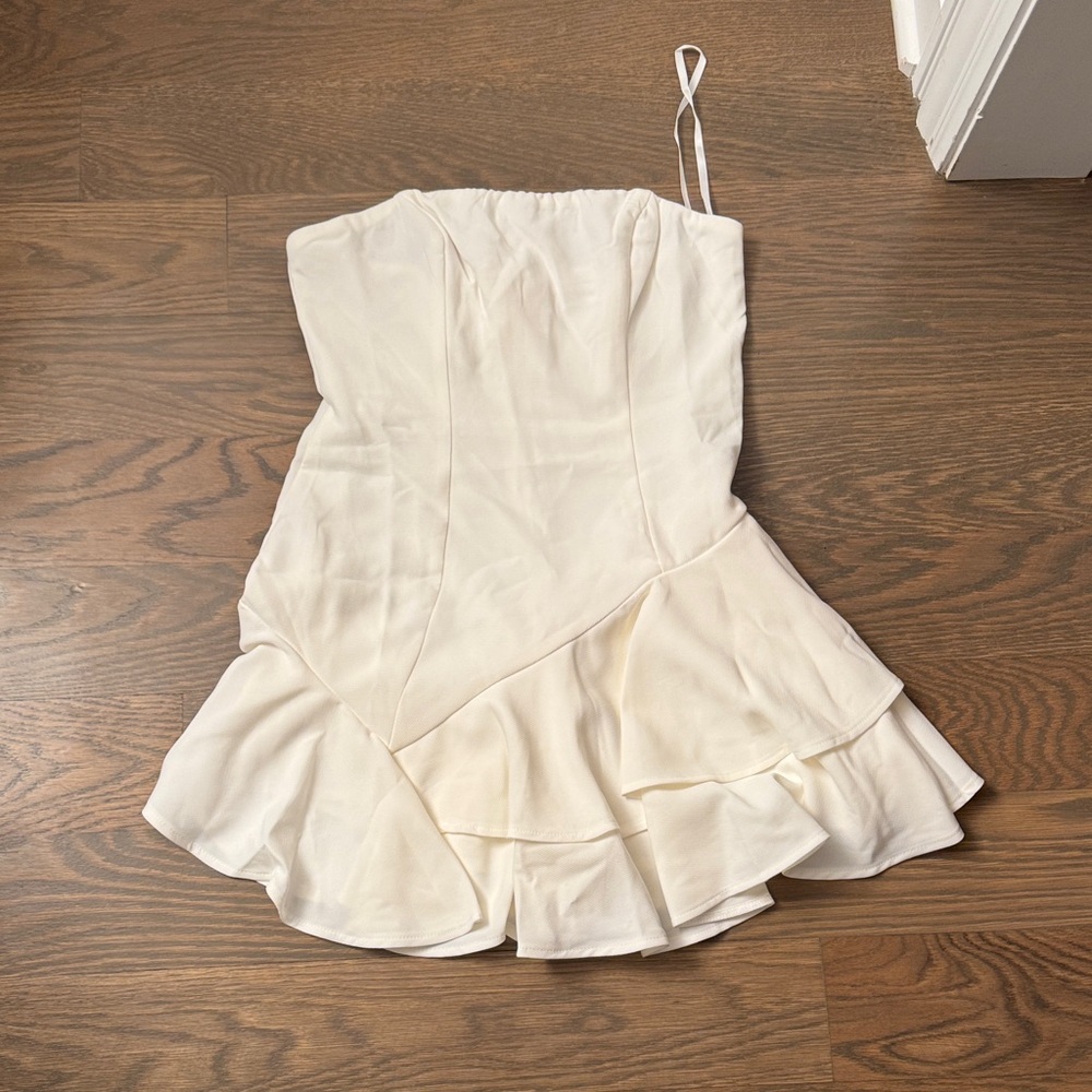 Hello Molly white mini dress